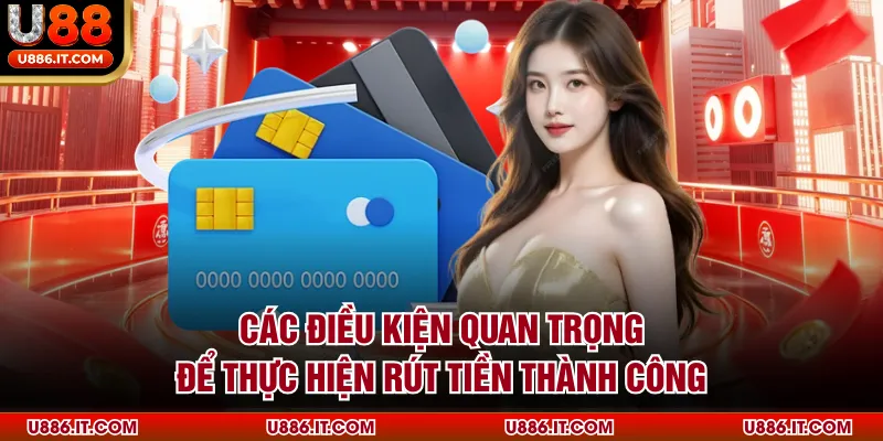 Các điều kiện quan trọng để thực hiện rút tiền thành công