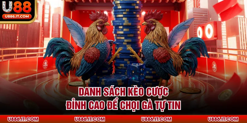 Danh sách kèo cược đỉnh cao để chọi gà tự tin